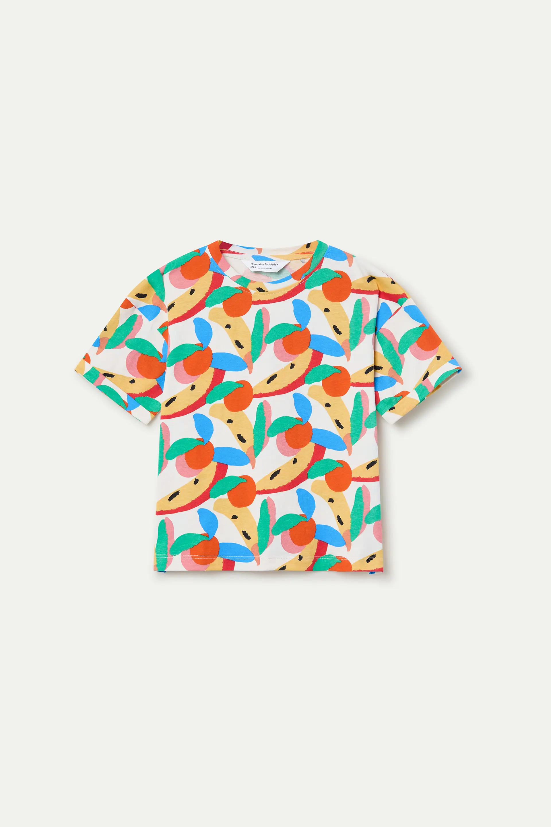 Camiseta de ni?a 100% algod¨®n con estampado Tutti Frutti