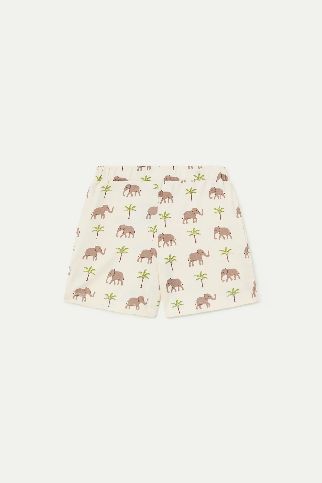Shorts de niña 100% algodón con estampado Elefante