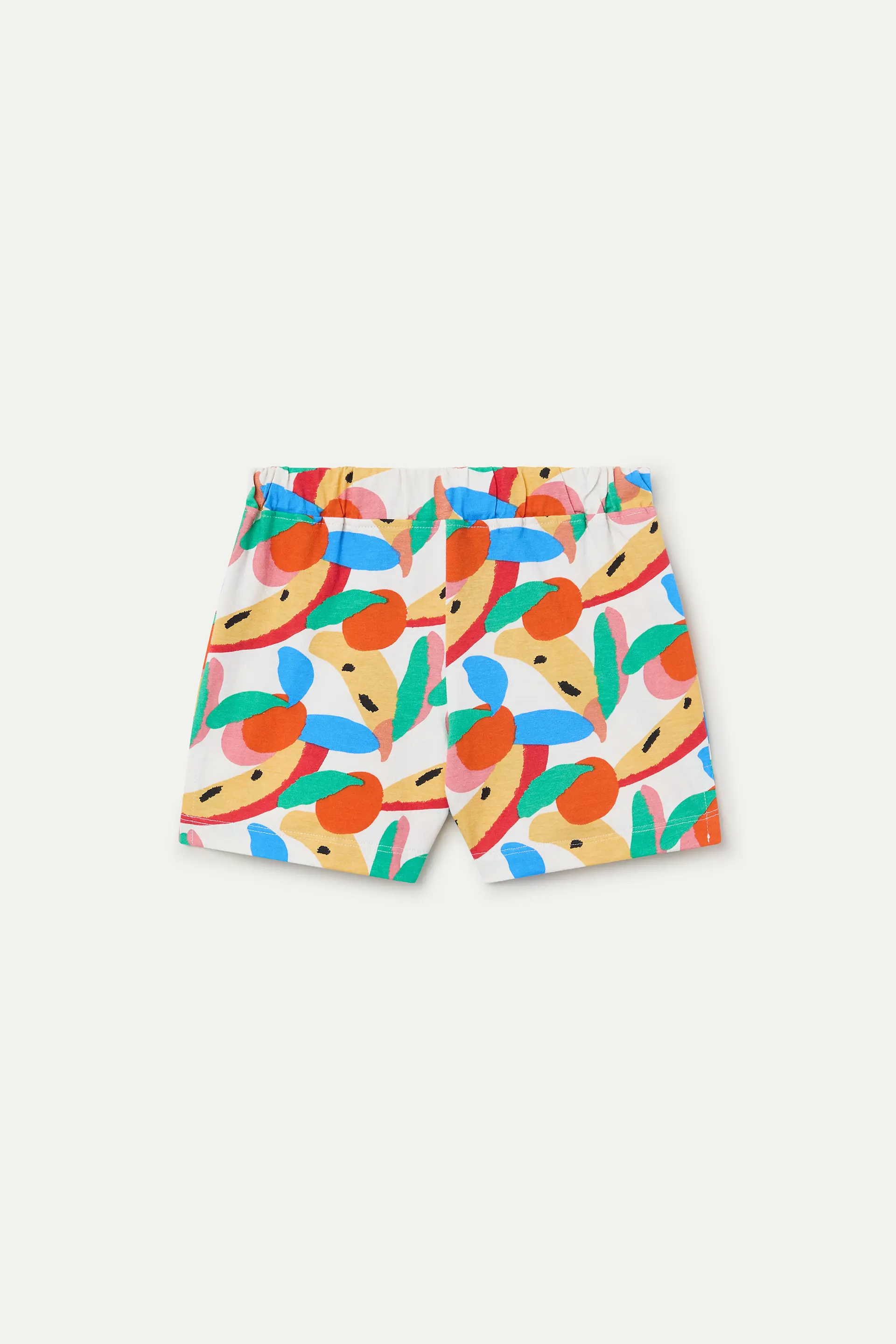 Shorts de niña 100% algodón con estampado Tutti Frutti