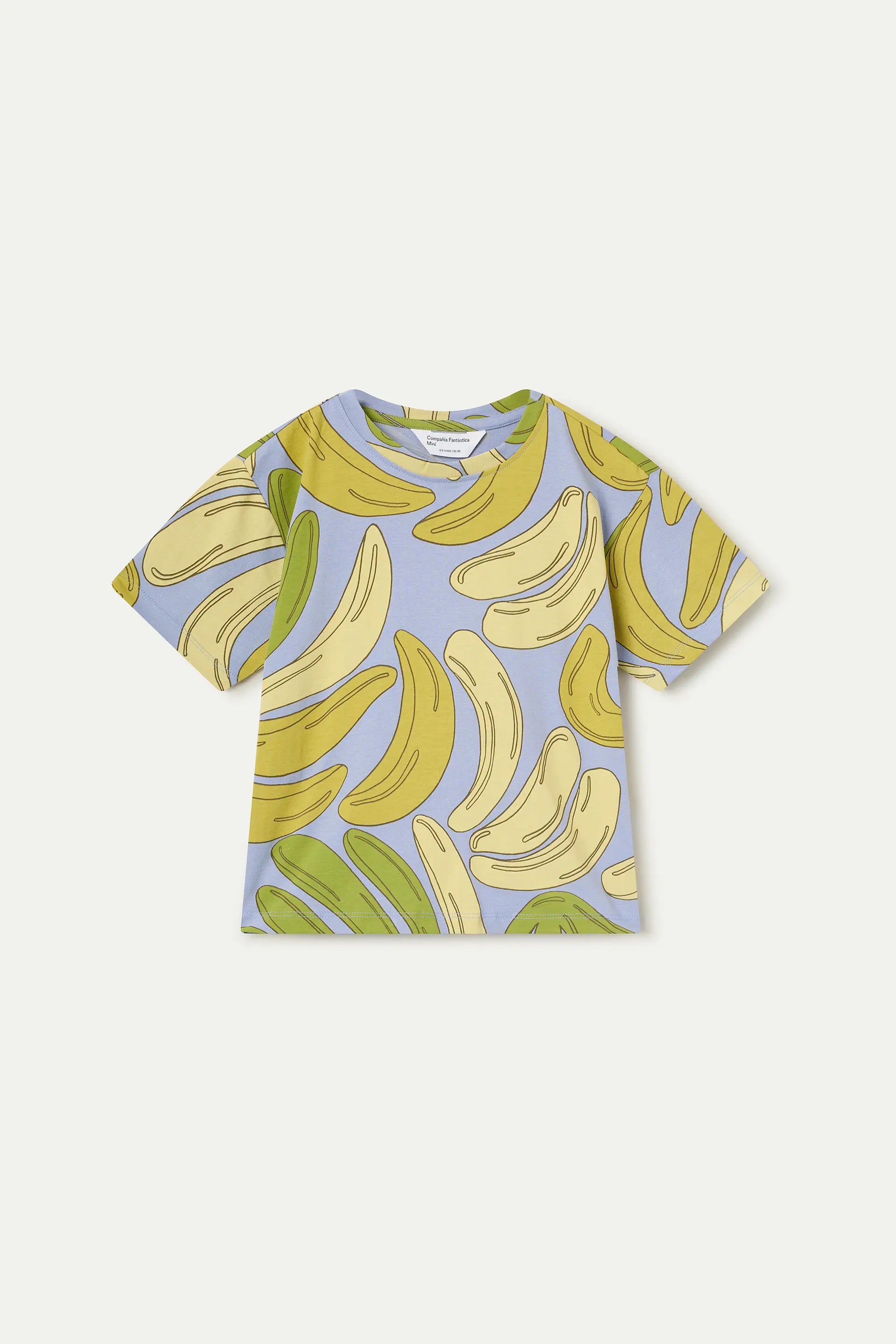 Camiseta de ni?a 100% algod¨®n con estampado Guineo