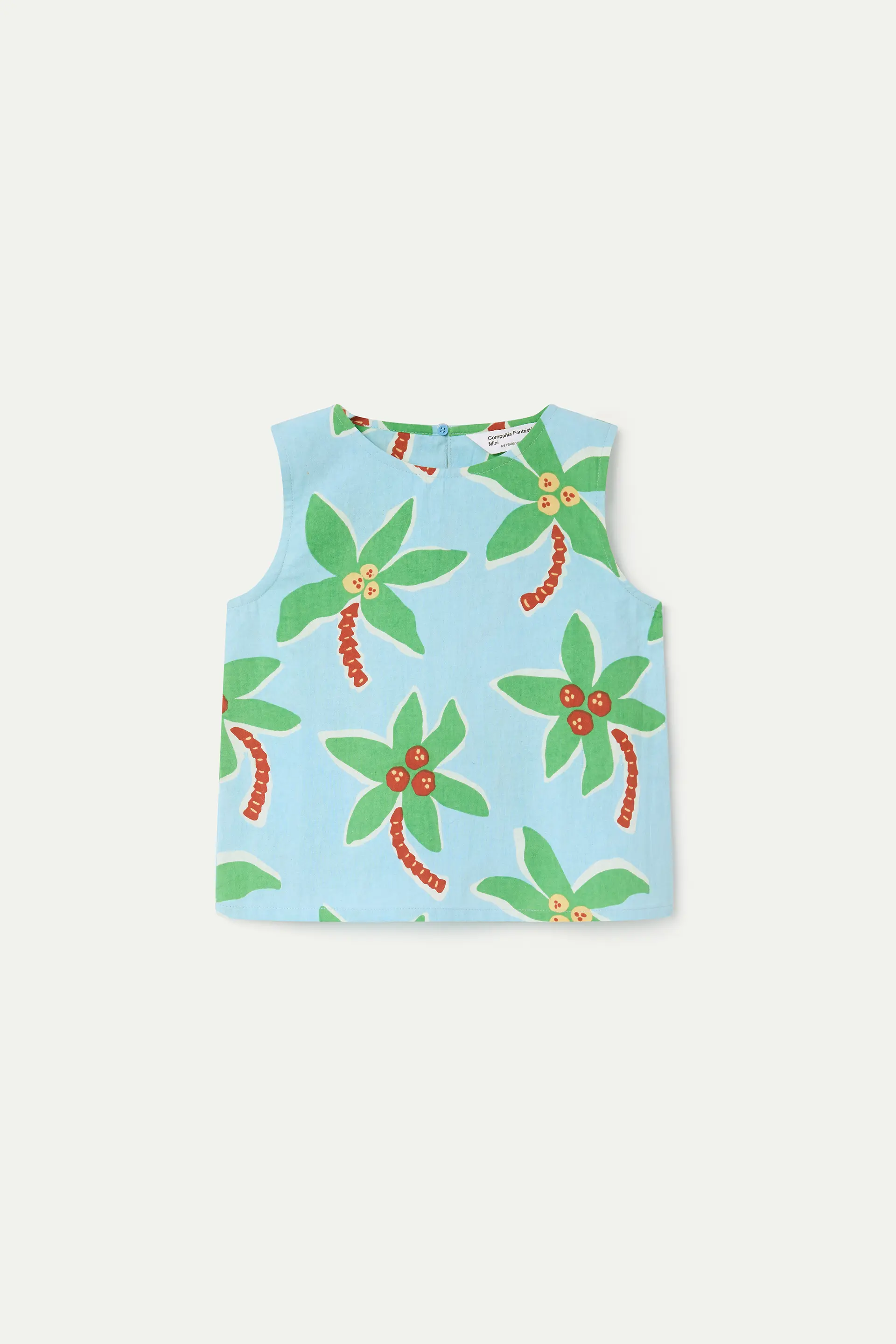 Top de ni?a 100% algod¨®n con estampado Cocotero Small