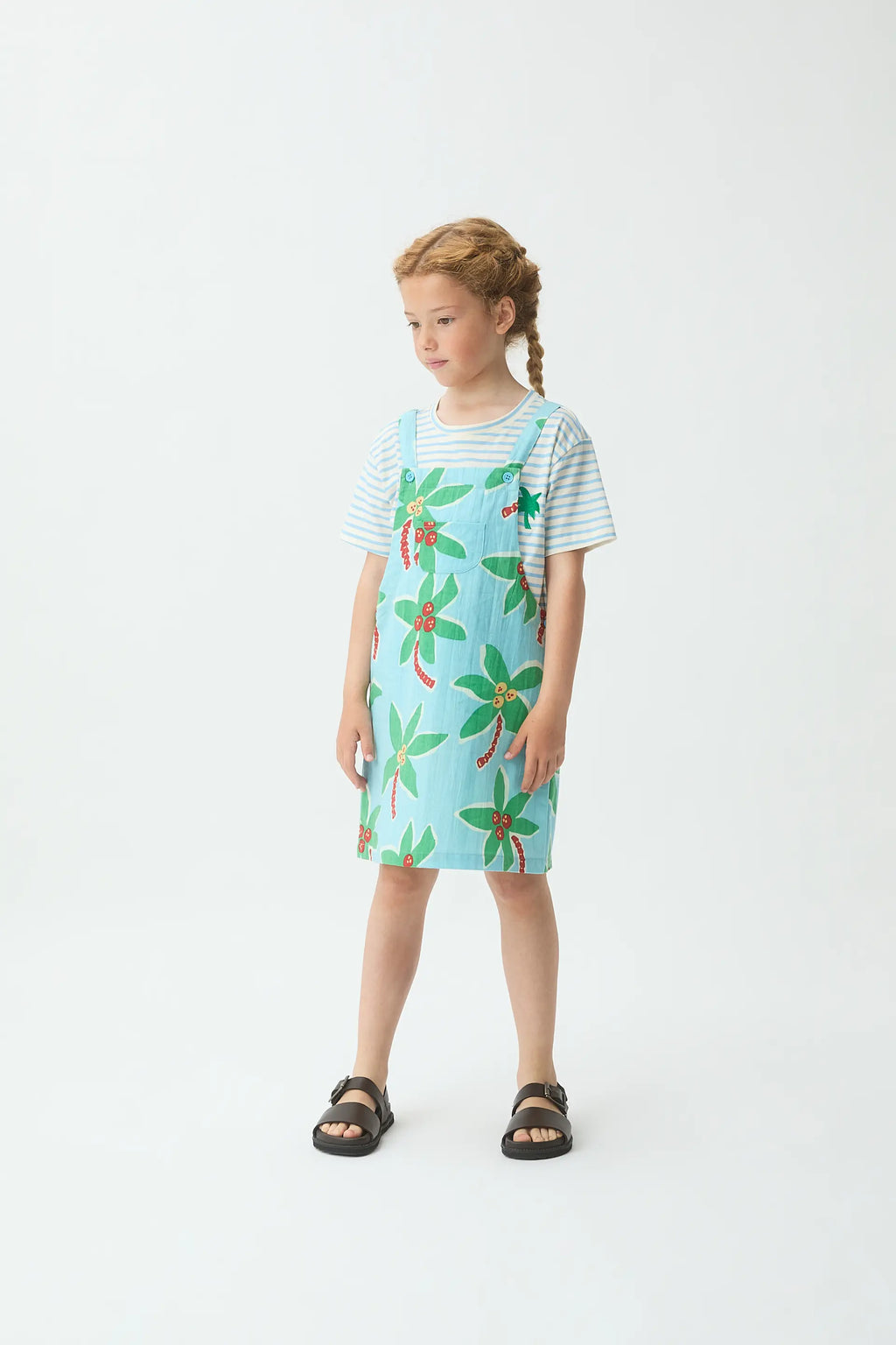 Peto de ni?a 100% algod¨®n con estampado Cocotero Small