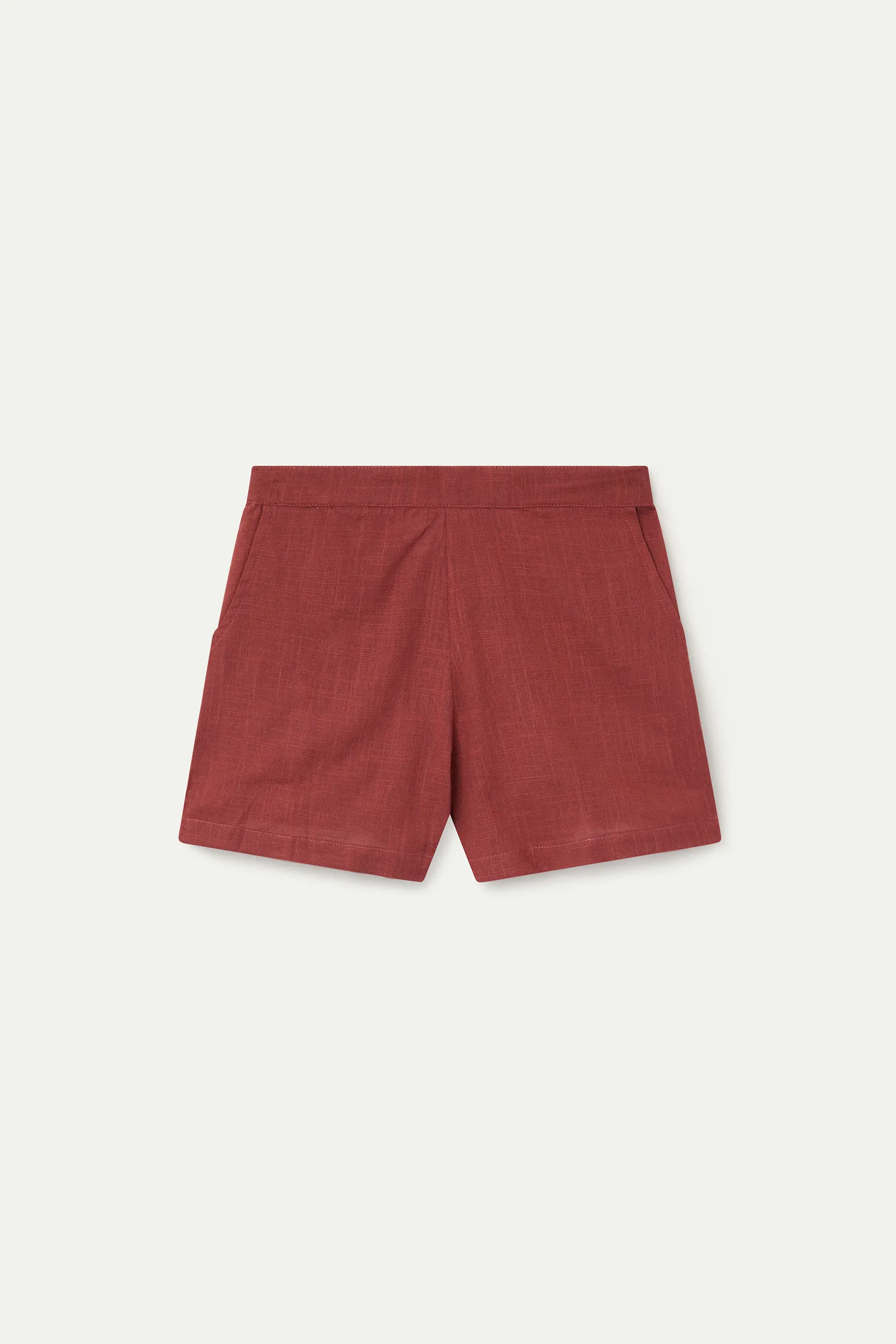 Shorts de niña 100% algodón marrón